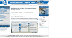 Desktop Screenshot of binnenschiffahrts-verlag.de