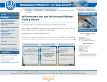 Tablet Screenshot of binnenschiffahrts-verlag.de